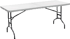6 ft Folding Table (REQUIRE TABLE CLOTH TO BE APPLIED ) 6 ft Folding Table (REQUIRE TABLE CLOTH TO BE APPLIED )