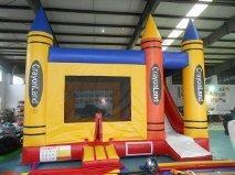 Crayon Bounce and Slide combo 18ft x 15ft Crayon Bounce and Slide combo 18ft x 15ft